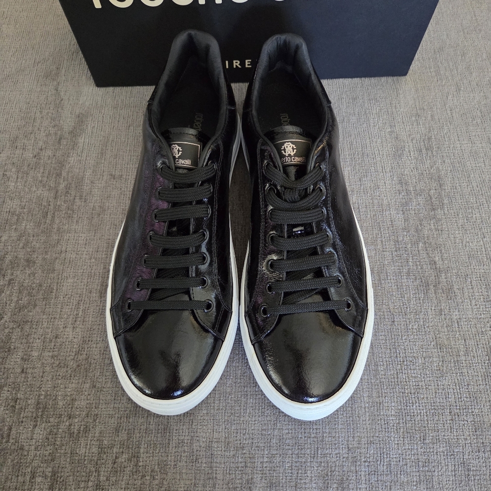 Roberto Cavalli Black Men's Shoes